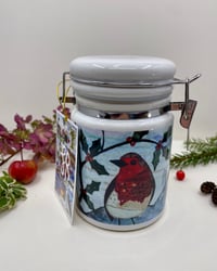 Image 2 of Christmas Robin Jar 25