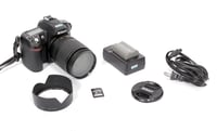 Image 1 of Nikon D80 DSLR with Nikkor 18-105mm F3.5-5.6 VR lens +4GB card+battery+charger