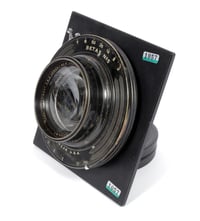 Image 3 of Gundlach Radar 270mm [10 3/4"] F4.5 Lens Betax #5 shutter #1057 on Sinar board
