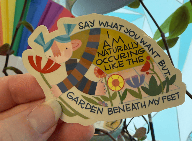 "Say what you want..." vinyl sticker