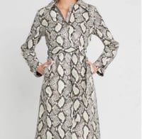 Image 2 of CHOOSY- Faux Leather Blazer Snake Print