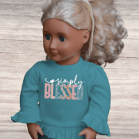 Image 5 of Ruffle Doll Shirt~ Simply Blessed