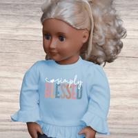 Image 4 of Ruffle Doll Shirt~ Simply Blessed
