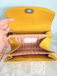 Image 3 of NCW - Necessary Clutch Wallet - Gold Peacock