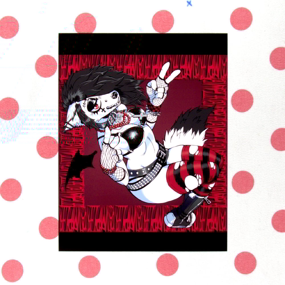 Image of Emo Wolf Print - 8.5"x11"