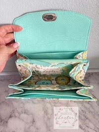 Image 3 of NCW - Necessary Clutch Wallet - Aqua Geo Design