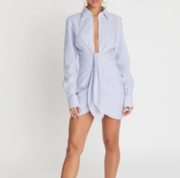 Image 1 of CHOOSY- Blue/White Stripped Cocktail Dress