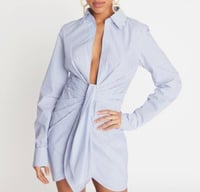 Image 4 of CHOOSY- Blue/White Stripped Cocktail Dress