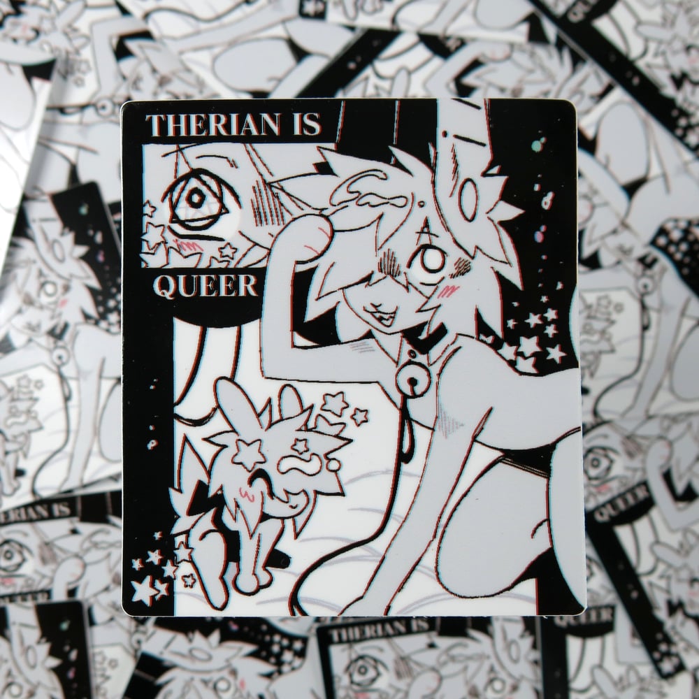 Image of Therian is Queer Sticker