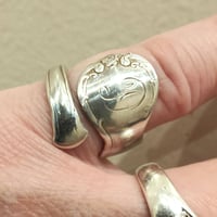 Image 1 of Vintage Sterling Silver Spoon Ring – French Provincial Pattern (Towle, USA)