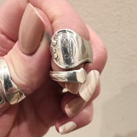 Image 2 of Vintage Sterling Silver Spoon Ring – French Provincial Pattern (Towle, USA)