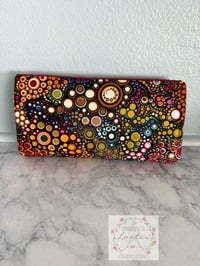 Image 2 of Copy of NCW - Necessary Clutch Wallet -  Effervescence with Cork Flap