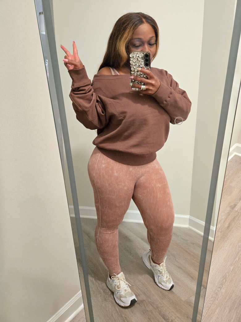 Image of Brown Boatneck Sweatshirt