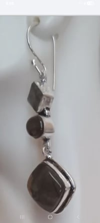 Image 7 of FACETED LABRADORITE NECLACE AND EARRING SET