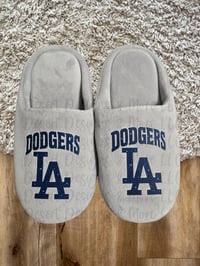 Image 1 of Light Gray slippers 