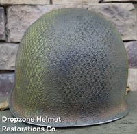 Image 6 of WWII 517th PRCT Airborne McCord Fixed Bale Front Seam Helmet Seaman Paper Co. Liner.