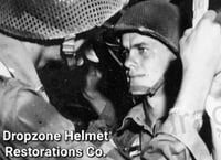 Image 24 of WWII 517th PRCT Airborne McCord Fixed Bale Front Seam Helmet Seaman Paper Co. Liner.