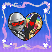 ⟡[PREORDER] Daft Punk Mirror Acrylic Pin⟡