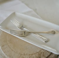 Image 2 of stamped cake forks - eat cake {pair}