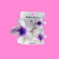 Image 2 of Hawaiian Hair Claw Clips Set