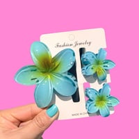 Image 5 of Hawaiian Hair Claw Clips Set