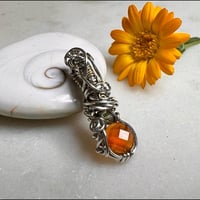 Carnelian Pumpkin Necklace 