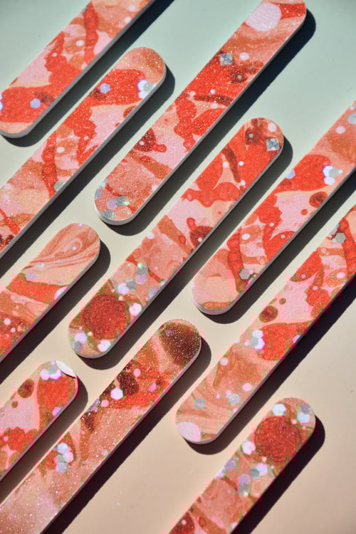 Image of Holiday Swirl Nail Files - Red - Limited Edition