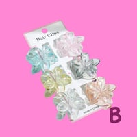 Image 3 of Mini Hawaiian Hair Claw Clip Set