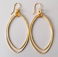 Roma Oval Sparkly Earrings