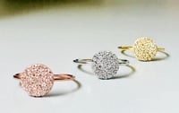 Siena CZ Disk Ring