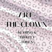 Image 1 of ART THE CLOWN 3D KEYRING & TROLLEY TOKEN