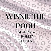 Image 1 of WINNIE THE POOH 3D KEYRING & TROLLEY TOKEN
