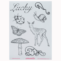 Image 1 of amanita sticker sheet