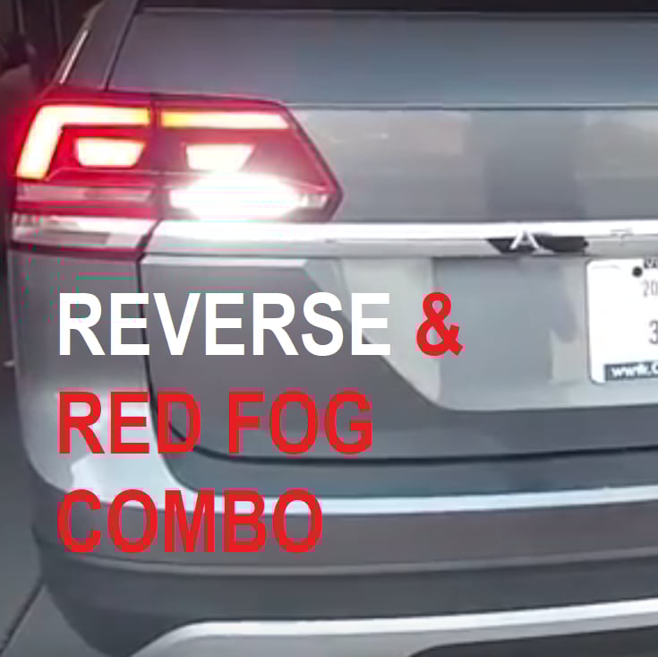 Image of Bright Error Free Reverse & Red Fog LED combo Fits: Volkswagen Atlas