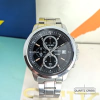 Image 3 of 2014 Seiko Black Dial Quartz Dress Chronograph (4t57-00C0)