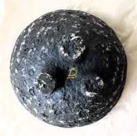 Image 11 of Handcrafted Paper Mache Bowl with Red Floral Design – Rustic Art Home Decor