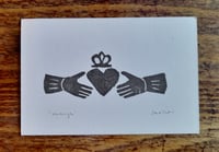 Image 2 of Cladagh linocut