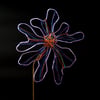 Handmade Wire Flower Sculpture: Purple Daisy Home Decor Gift
