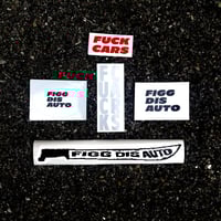 Image 1 of FUCK CARS Reflektierende Sticker