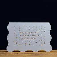 Image 2 of Gold Foiled Christmas Card - Have Yourself A Merry Little Christmas