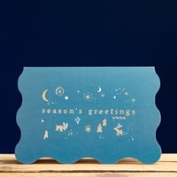 Image 3 of Season's Greetings Gold Foiled Christmas Card