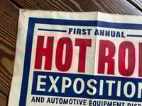 Image 3 of 1948 Hot Rod Exposition Linocut Print FREE SHIPPING