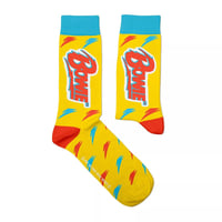 Image 3 of David Bowie Lightning Yellow Socks