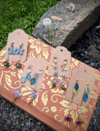 Image 1 of Spring Floral Dangle Earrings