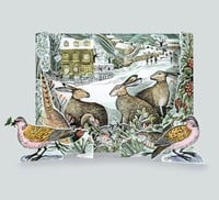 Image 2 of Calendrier de l'Avent lièvres et oiseaux