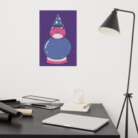 Image 2 of Frog Wizard Poster 12" x 18"