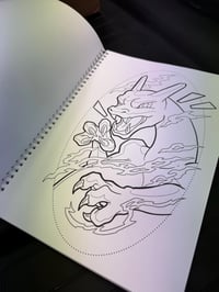 Image 3 of Tattoo-Inspired: Anime, Pokémon &amp; Japanese Vibe Colouring Book