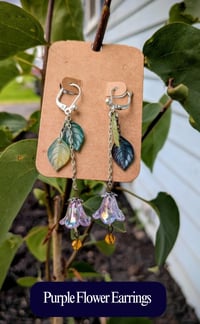 Image 2 of Spring Floral Dangle Earrings