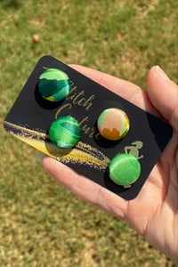 Image 2 of NEW! Fabric Covered Bib Magnets