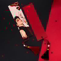 Image 5 of Bookmark with red foil - Marcin & Min Foxes 